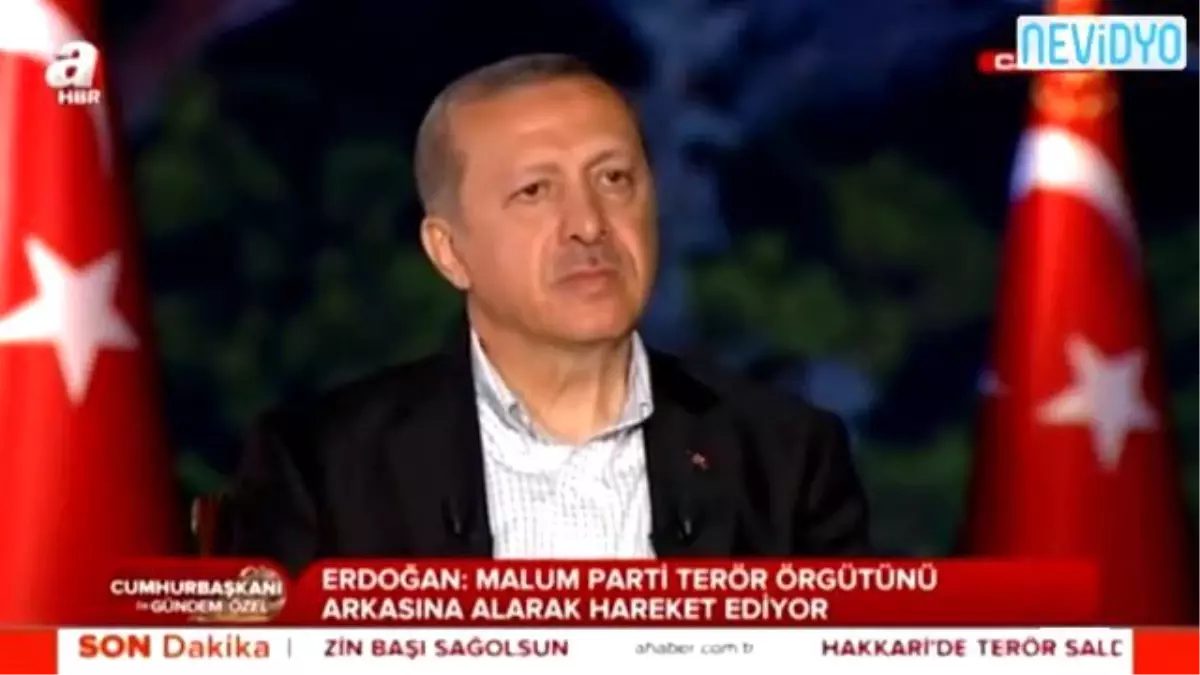 Erdoğan: Terör Örgütü Çözüm Sürecinde Silah Stokladı