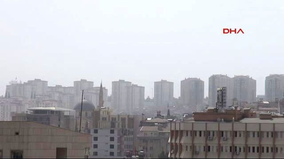 Gaziantep?i Toz Bulutu Kapladı