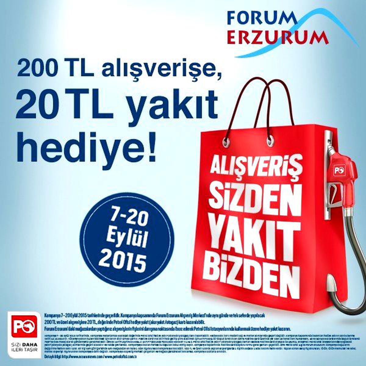 Alışveriş Sizden Yakıt Forum Erzurum\'dan