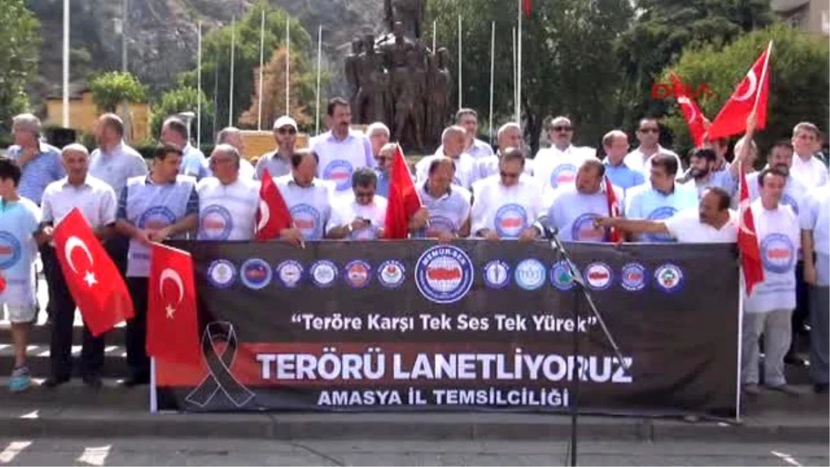 Amasya\'da Terör Protestosu
