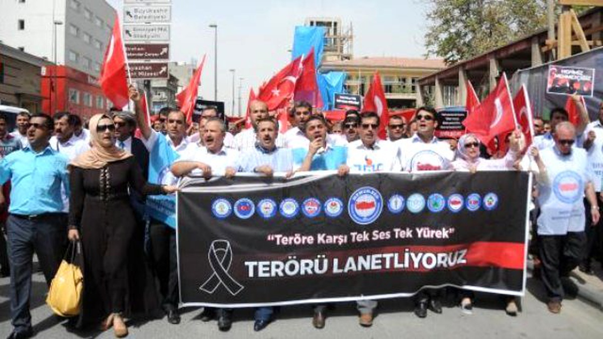 Gaziantep\'te Stk\'lardan Teröre Tepki Yürüyüşü