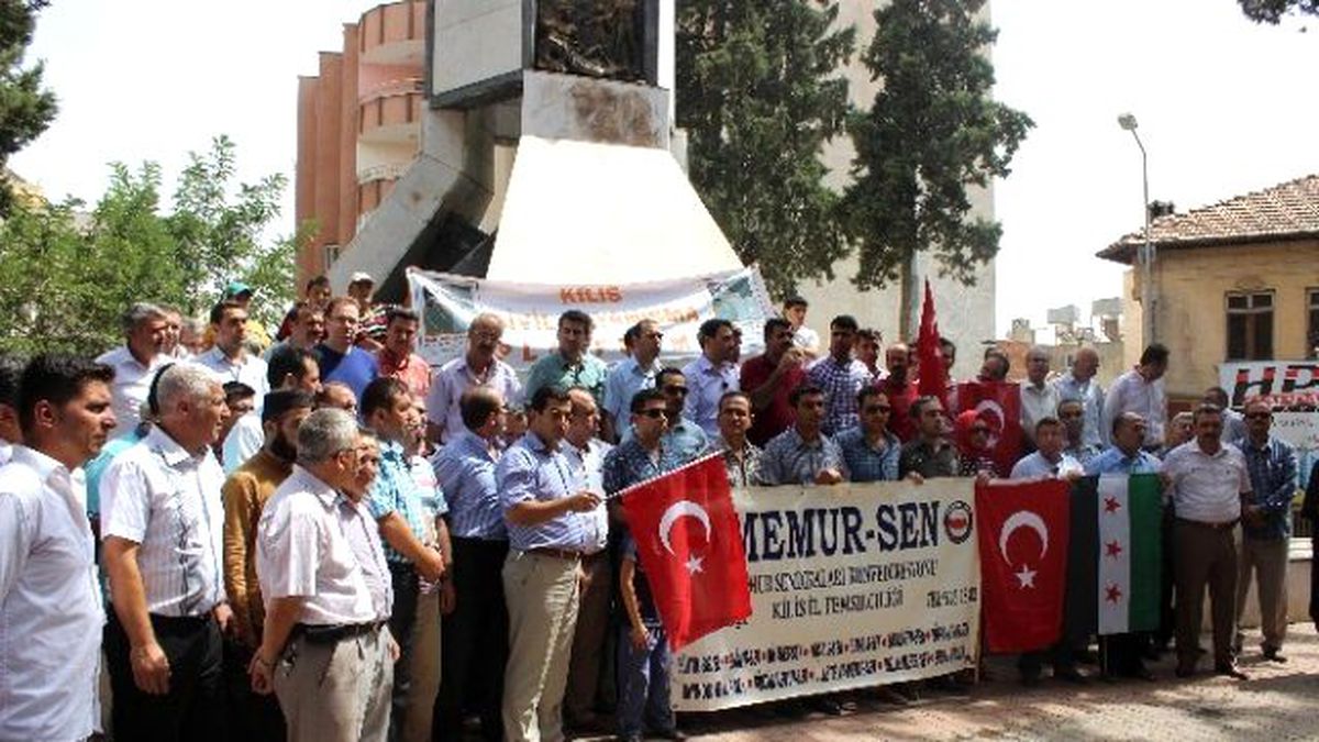 Kilis\'te Terör Olayları Protesto Edildi