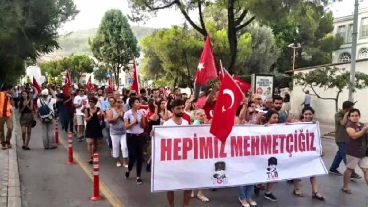 Muğla\'da Teröre Tepki Yürüyüşü