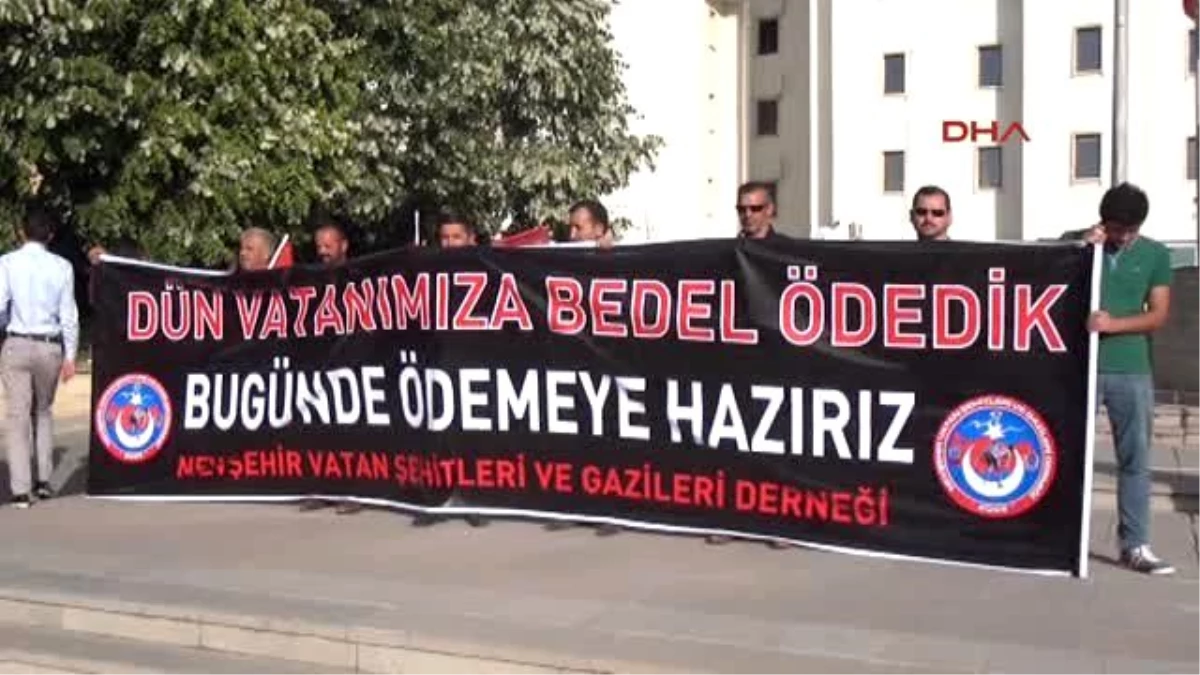 Nevşehir?de Memur-Sen Üyelerinden Terör Protestosu