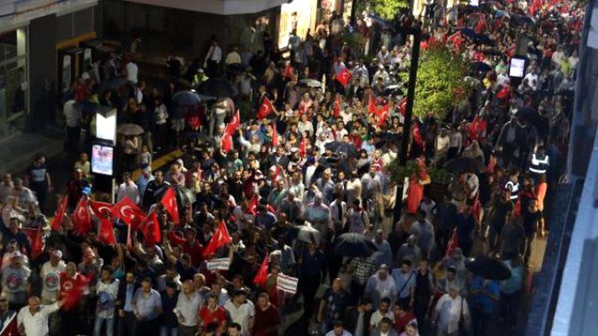 Samsun\'da Teröre Tepki Yürüyüşü