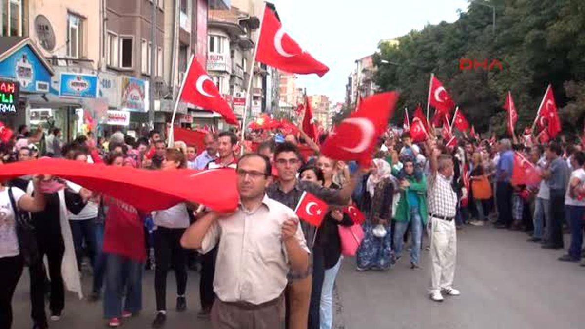 Afyonkarahisar\'da Teröre Tepki Yürüyüşü