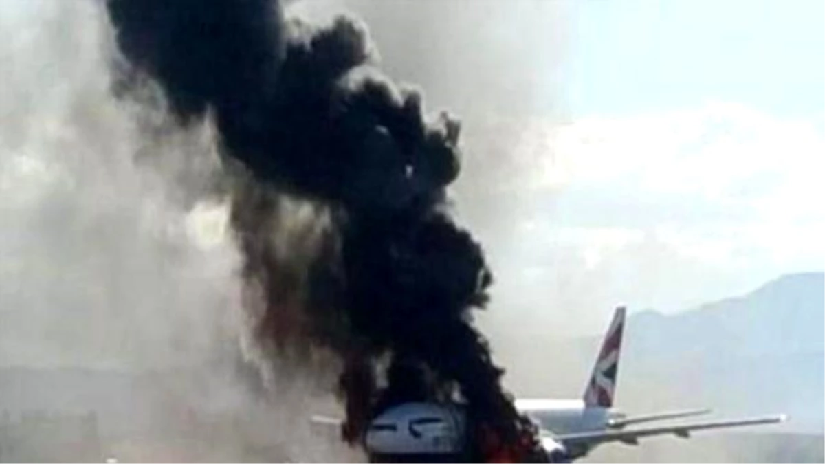 British Airways Uçağı Las Vegas\'ta Yandı, 14 Kişi Yaralandı!