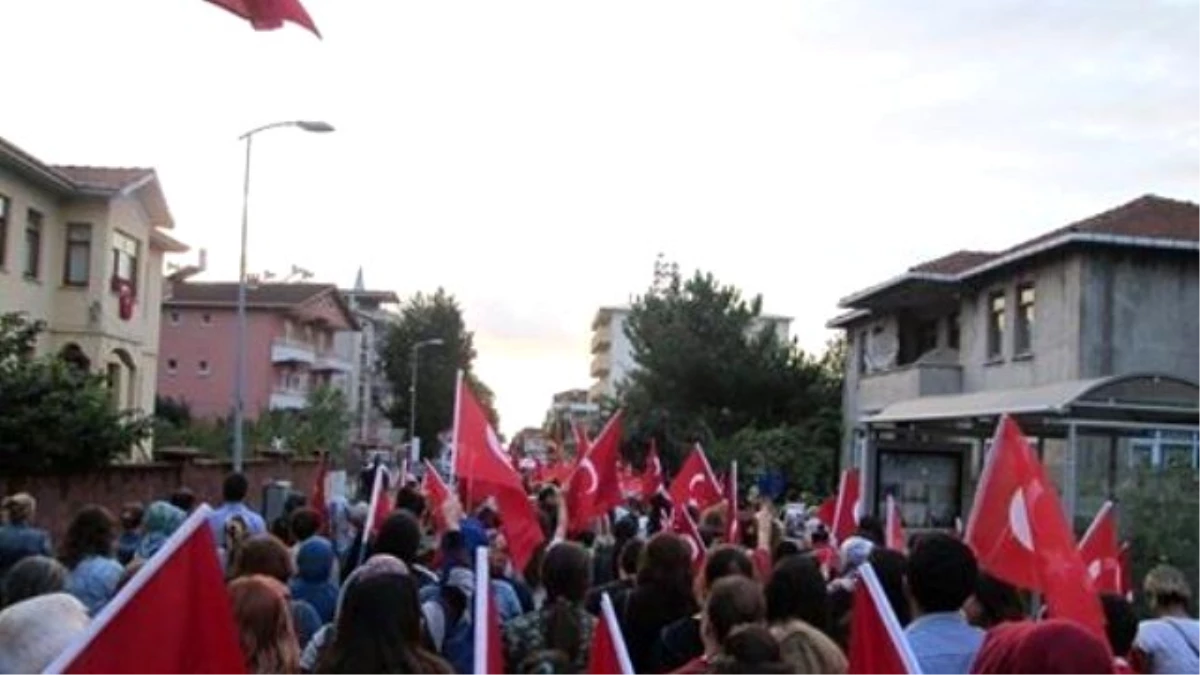 Cide\'de Terör Olayları Protesto Edildi