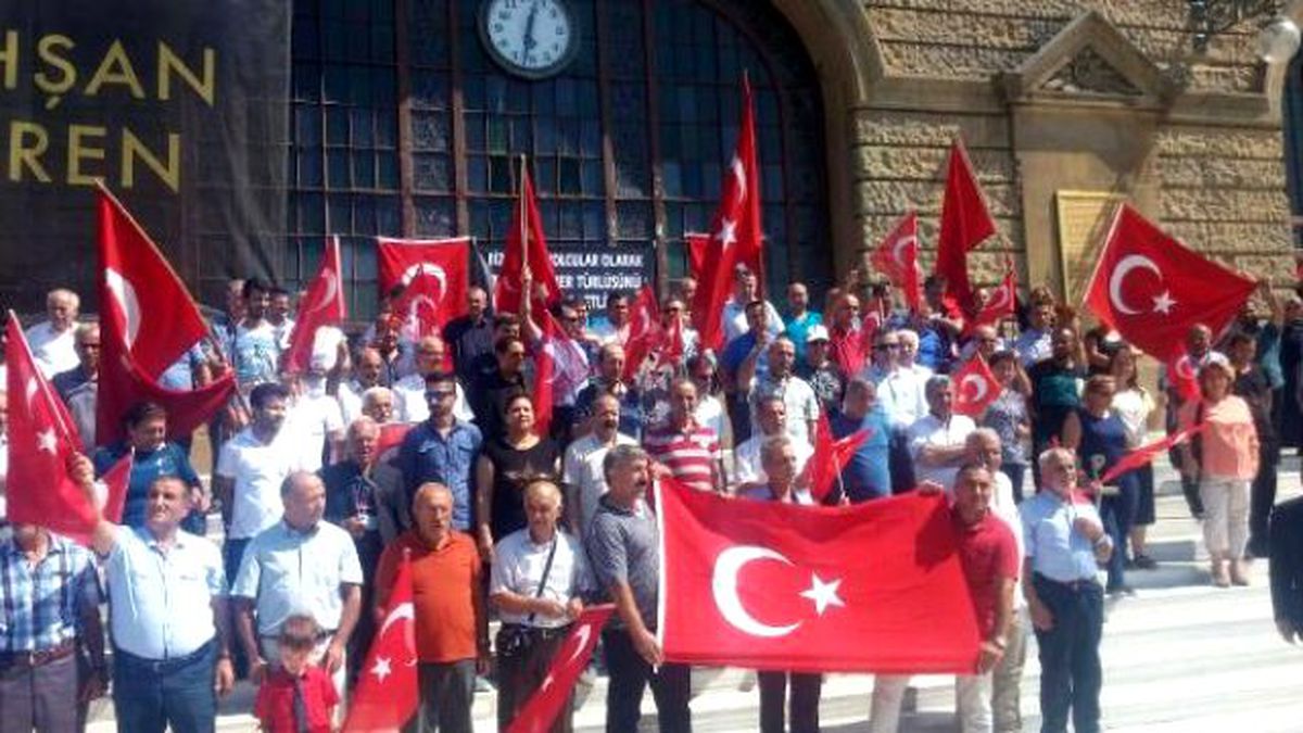 Haydarpaşa Garı\'nda Terör Protestosu