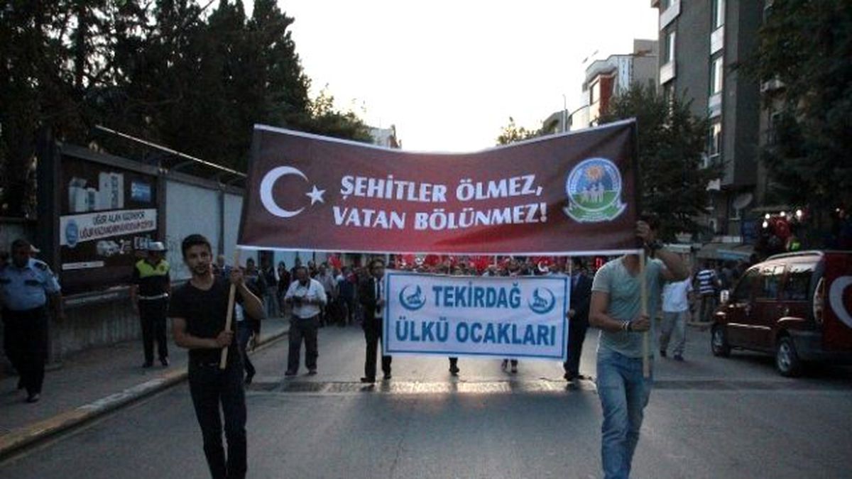 Tekirdağ Ülkü Ocakları Terörü Lanetledi