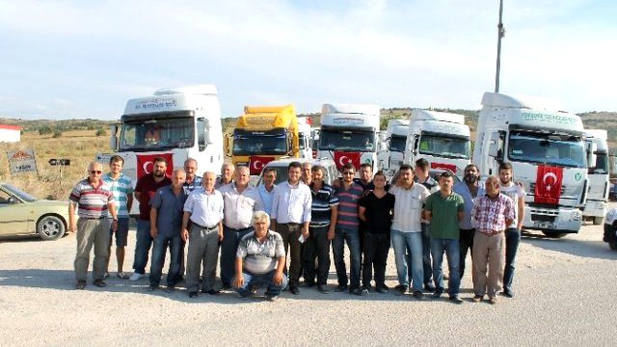 Tır\'lar ile Terörü Protesto Ettiler