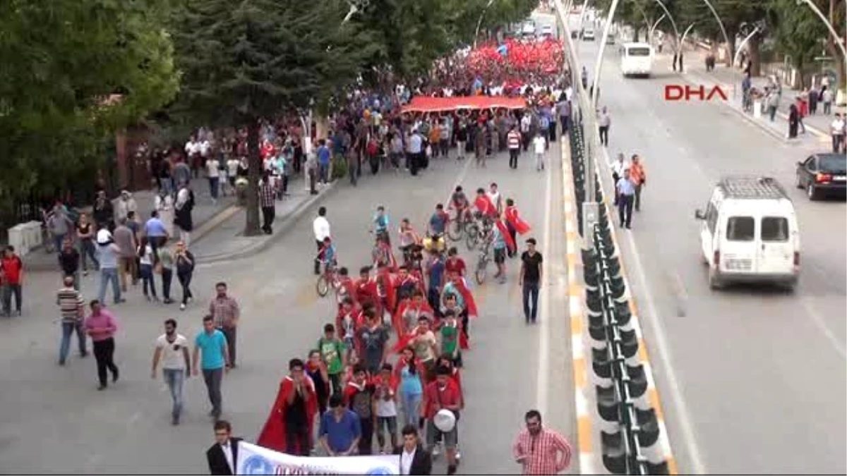 Tokat Sivas ve Tokat\'ta Binlerce Kişi Terörü Lanetledi