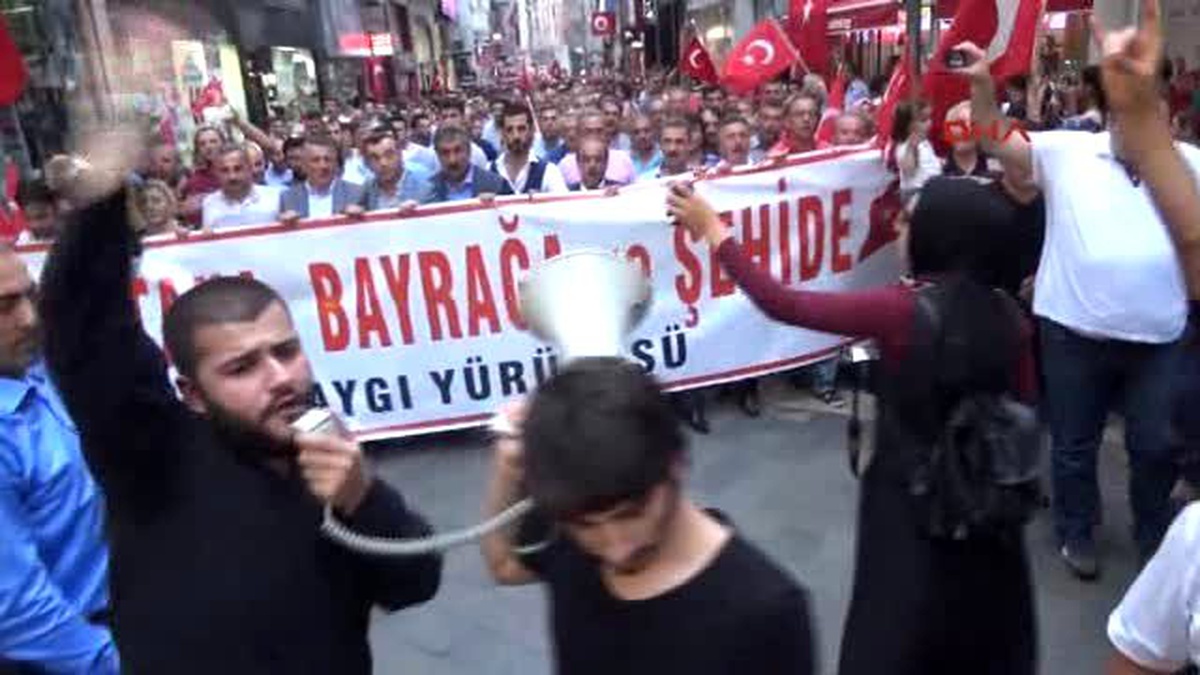 Trabzon\'da Teröre Tepki Yürüyüşü Düzenlendi