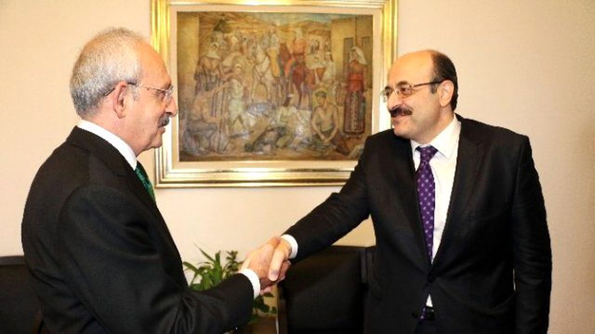 CHP Genel Başkanı Kılıçdaroğlu, YÖK Başkanı Saraç\'ı Kabul Etti