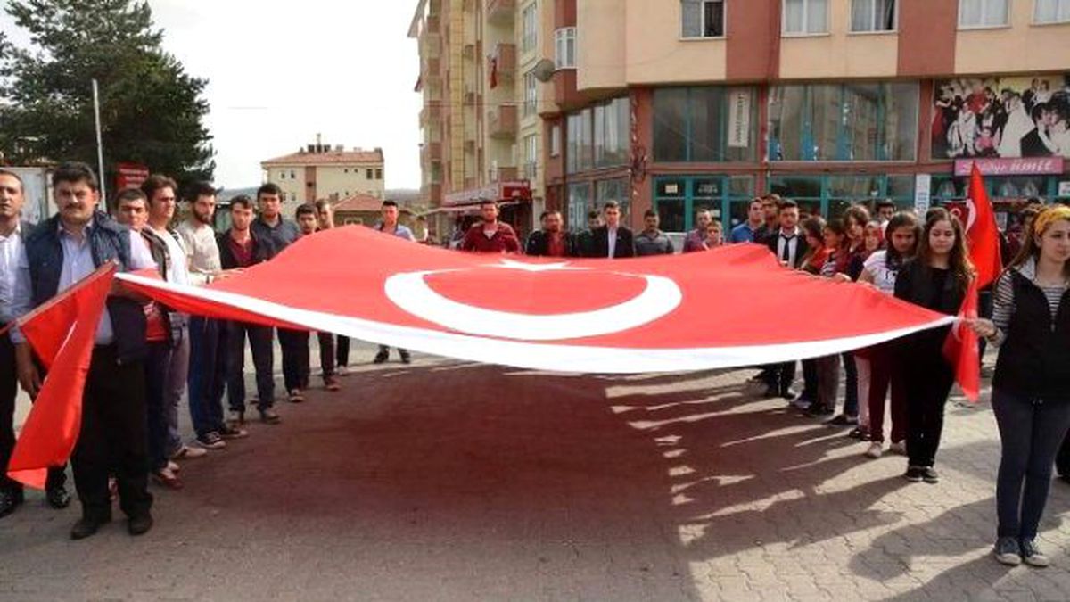 Devrekani Ülkü Ocaklarından "Şehite Saygı Teröre Lanet" Yürüyüşü