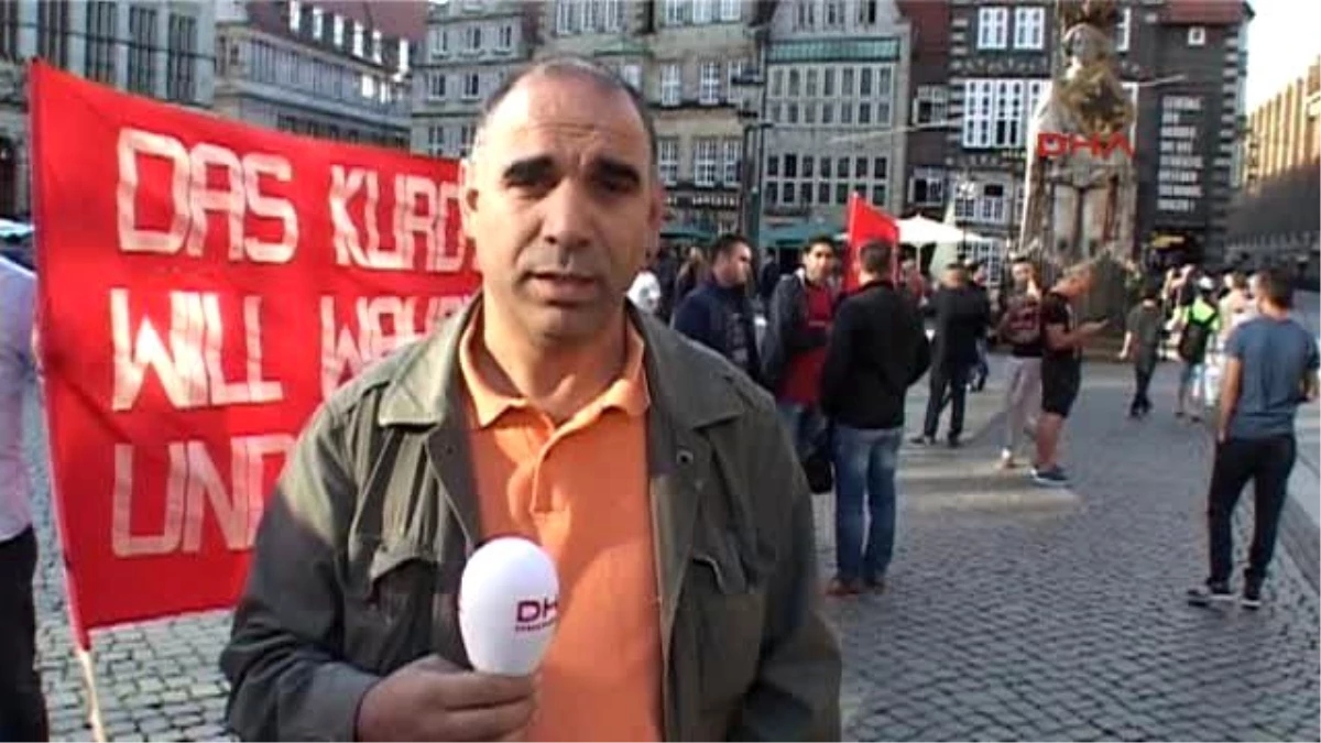 Hdp\'ye Saldırı, PKK\'ya Operasyonlar Bremen\'de Protesto Edildi...