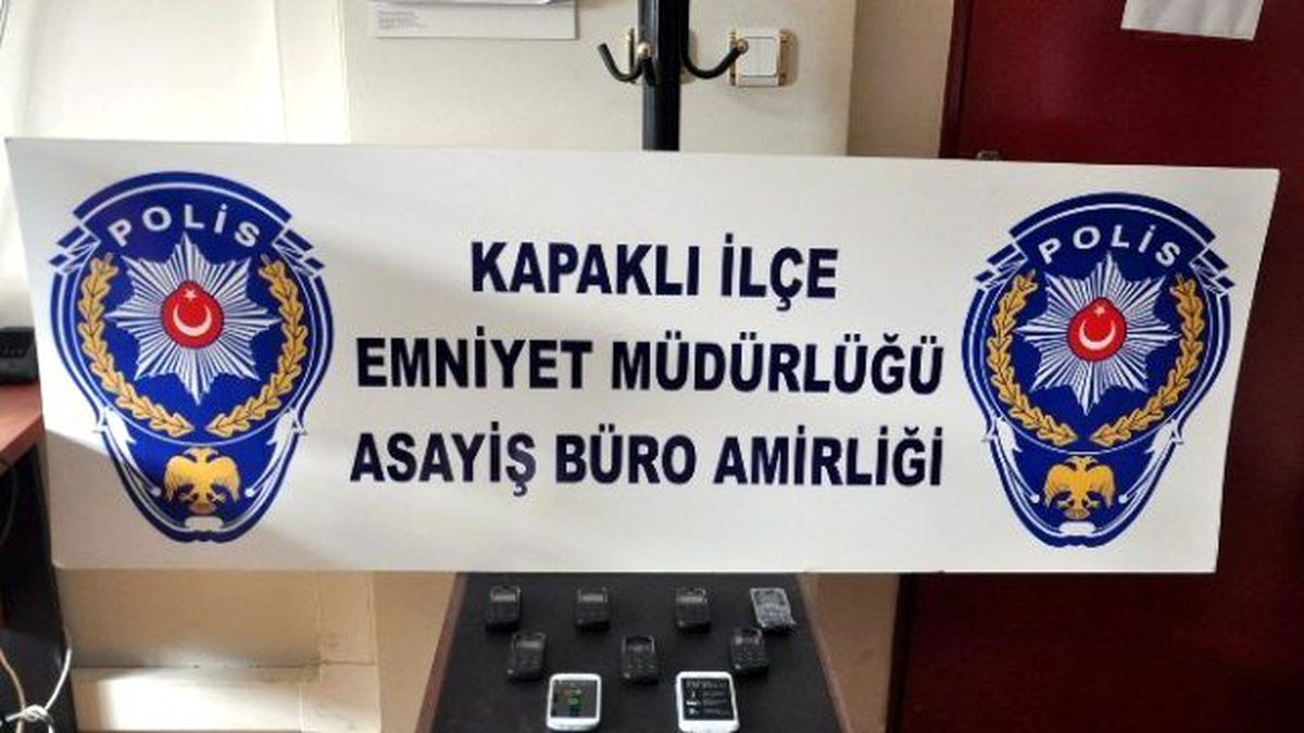 Tekirdağ Kapaklı\'da 9 Kaçak Telefona El Konuldu