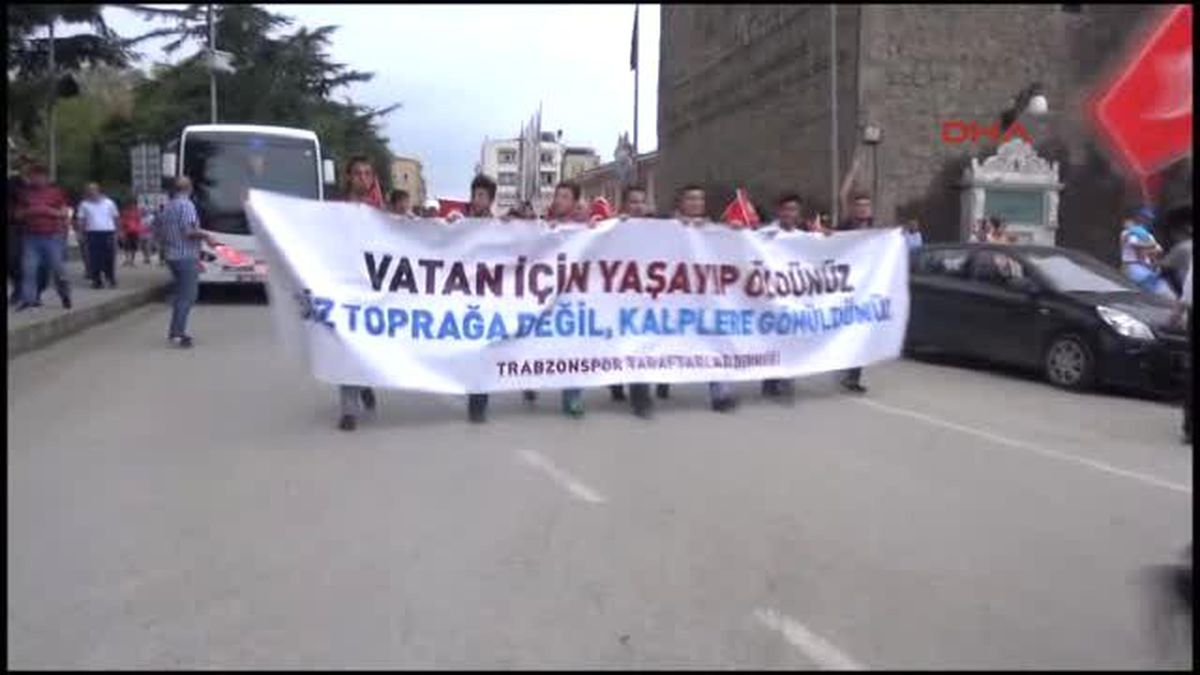 Trabzon?da Teröre Tepki Yürüyüşü