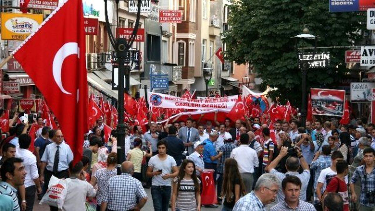 Bartın\'da Teröre Tepki Yürüyüşü