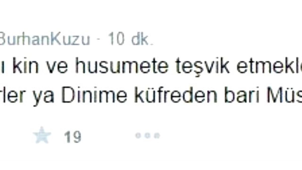 Burhan Kuzu\'dan Hdp\'ye Cevap Açıklaması