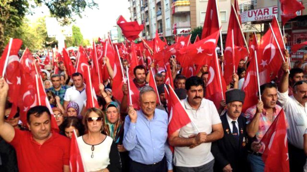Kuvaiye Milliye Torunlarından Teröre Lanet Yürüyüşü