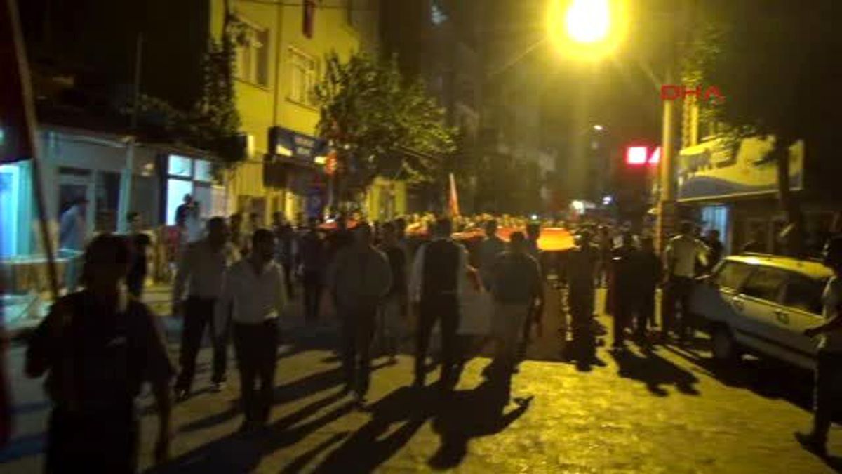 Manisa Sarıgöllüler Şehitler İçin Yürüdü