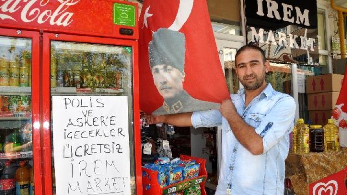 Market İşletmecisinden Asker ve Polise Anlamlı Destek