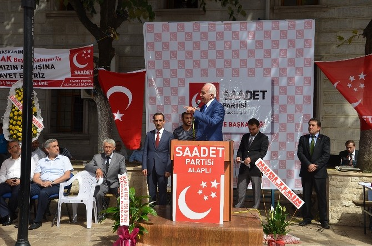 Saadet Partisi Genel Başkanı Kamalak Alaplı\'da