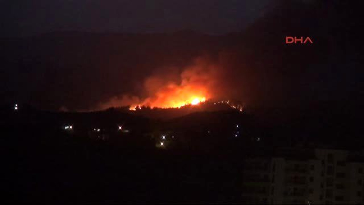 Hatay\'da Orman Yangını: Bölgeye Yakın Bazı Evler Tahliye Edildi