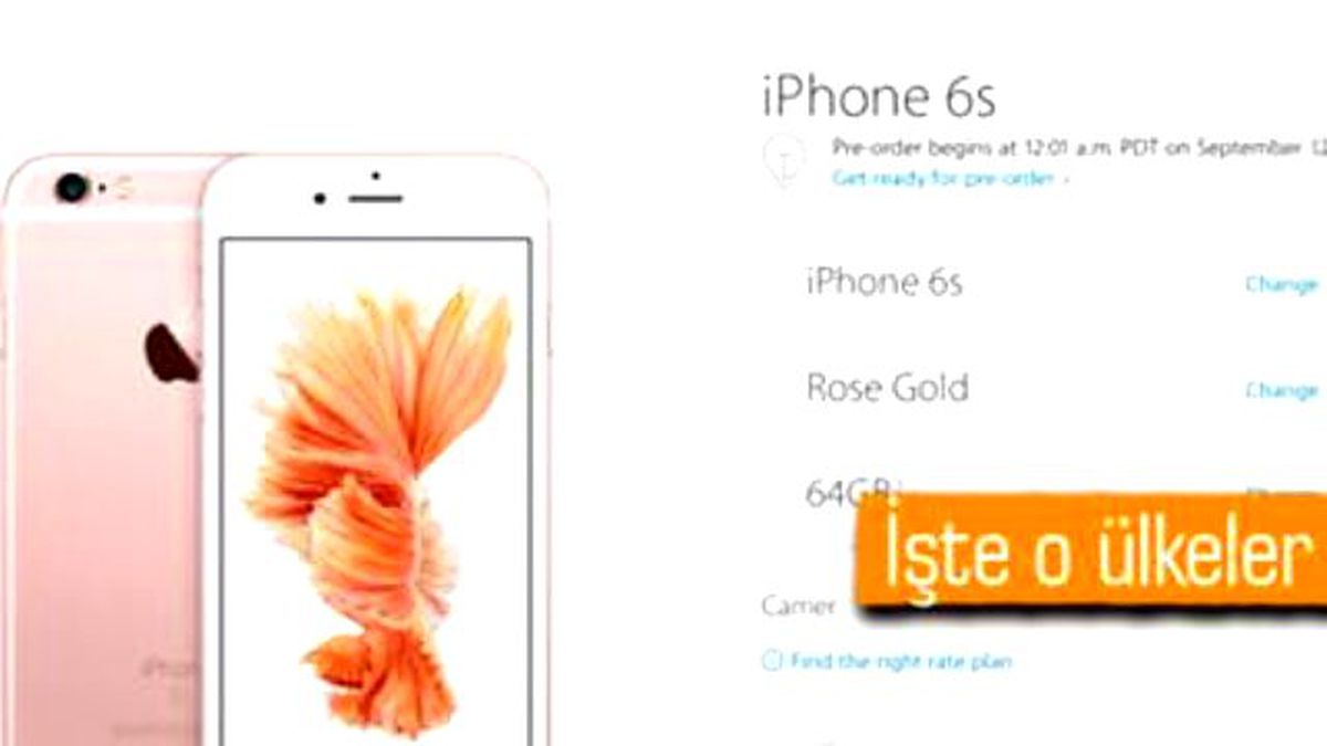 İphone 6s ve İphone 6s Plus Ön Siparişe Sunuldu