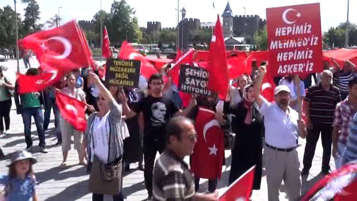 Kayseri - Şehit Ailelerinden \'Teröre Lanet, Birliğe Davet\' Mitingi