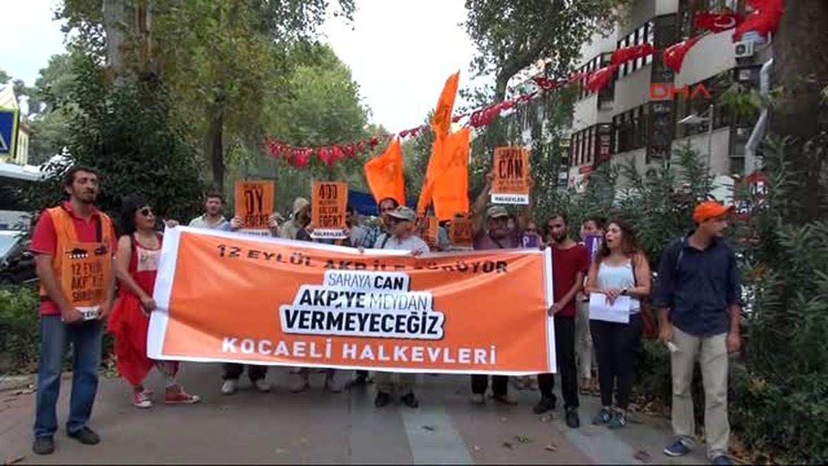 Kocaeli - Halkevlerinden 12 Eylül Protestosu