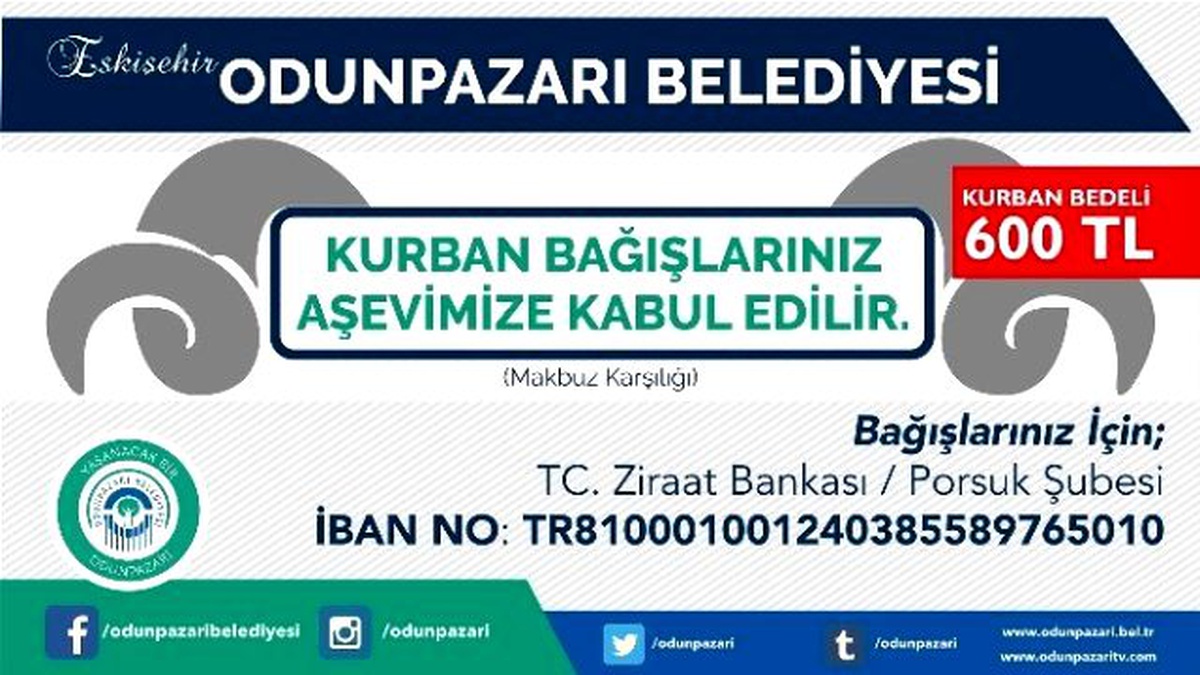 Odunpazarı Belediyesi Aşevi İçin Kurban Bağışlarını Bekliyor