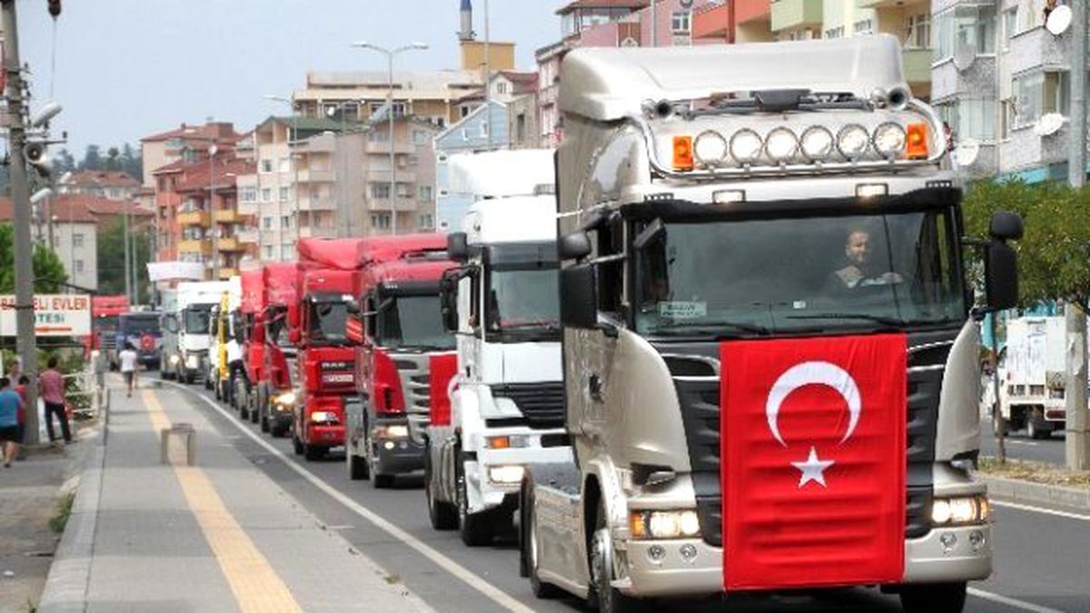 Tır Şoförlerinden Teröre Tepki