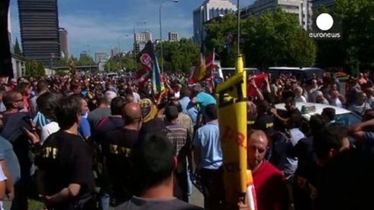 Uber Madrid\'te Protesto Edildi