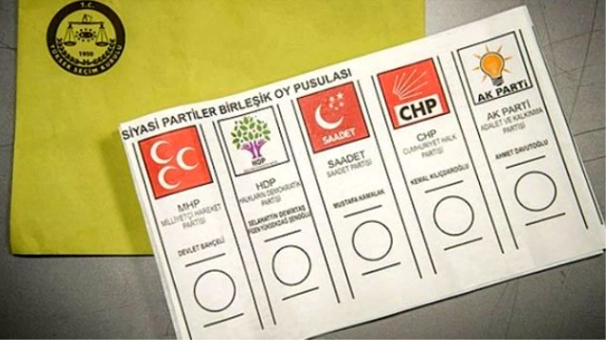 AK Parti, CHP, MHP ve HDP\'nin Oy Pusularındaki Yerleri Belli Oldu