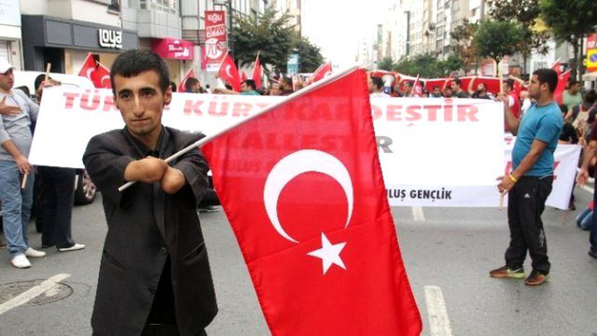 Kurtuluş\'ta Terör Protestosu