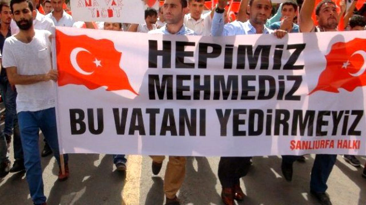 Şanlıurfa\'da Teröre Tepki Yürüyüşü
