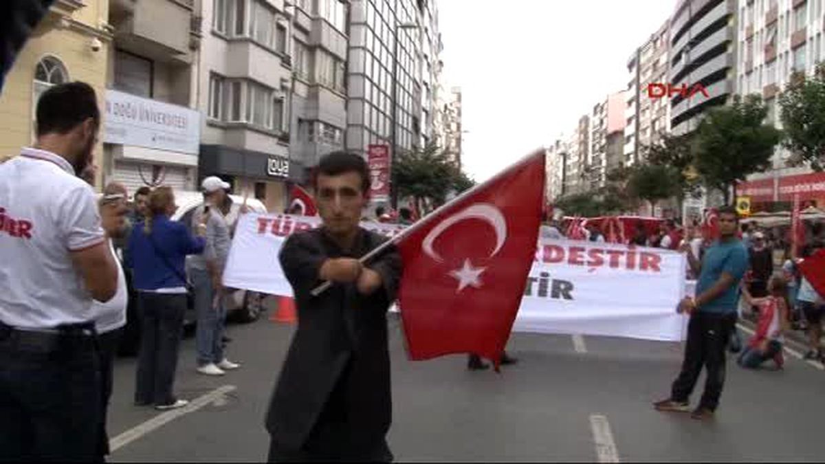 Şişli\'de Teröre Tepki Yürüyüşü