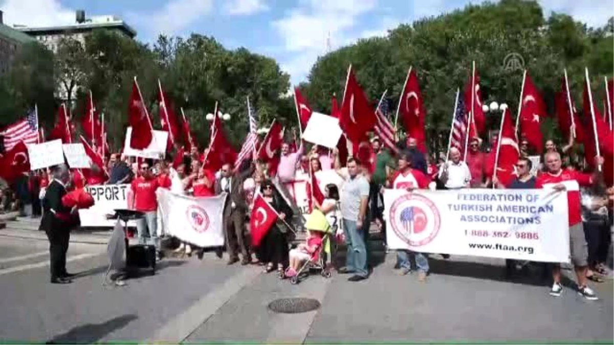 ABD\'deki Türklerden Teröre Tepki Mitingi - New