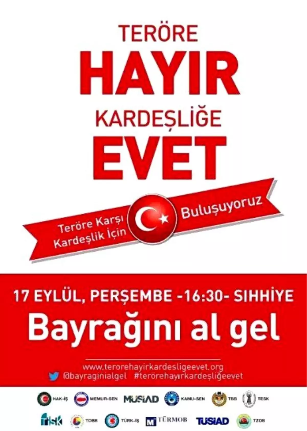 Ebso Ankara\'da \'Teröre Hayır Kardeşliğe Evet\' Diyecek