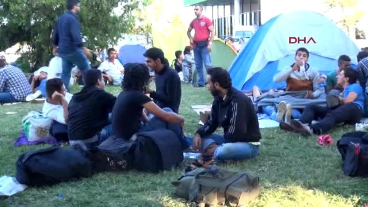 Edirne - Tem Kenarında Suriyelilerin Göç Kampı