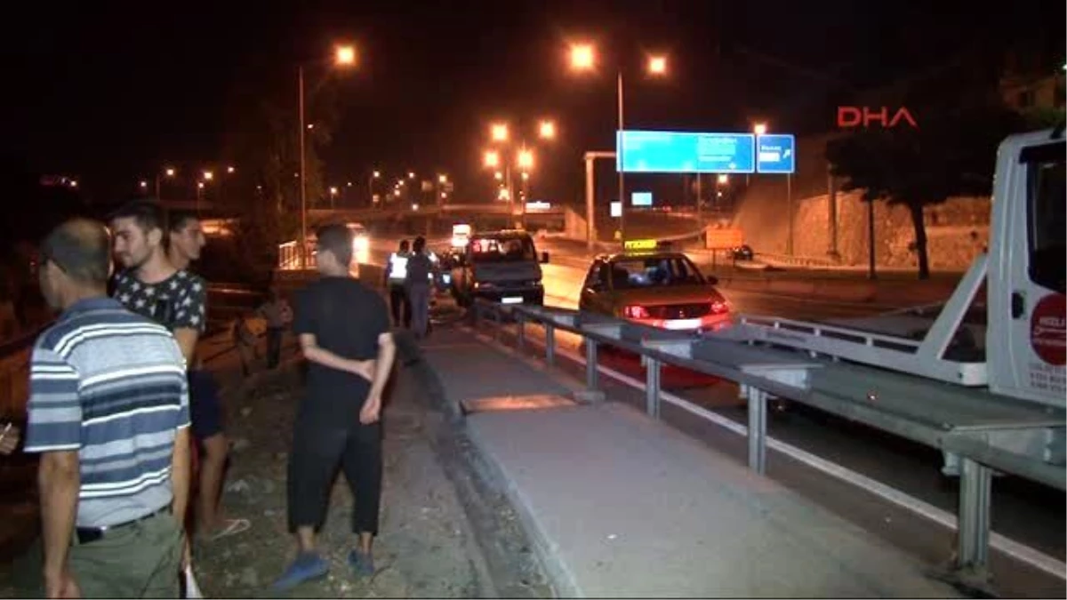 İzmir - Otomobil Şarampole Devrildi: 1 Yaralı