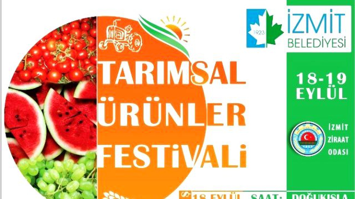 İzmit\'te Tarım Ürünleri Festivali Yapılacak