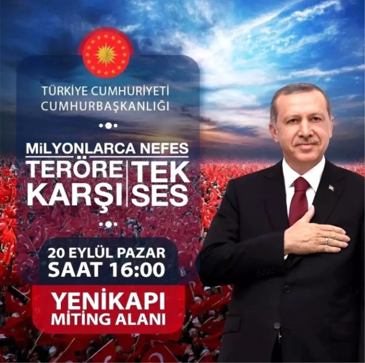 Cumhurbaşkanı Erdoğan\'dan Yenikapı\'ya Tweetli Davet