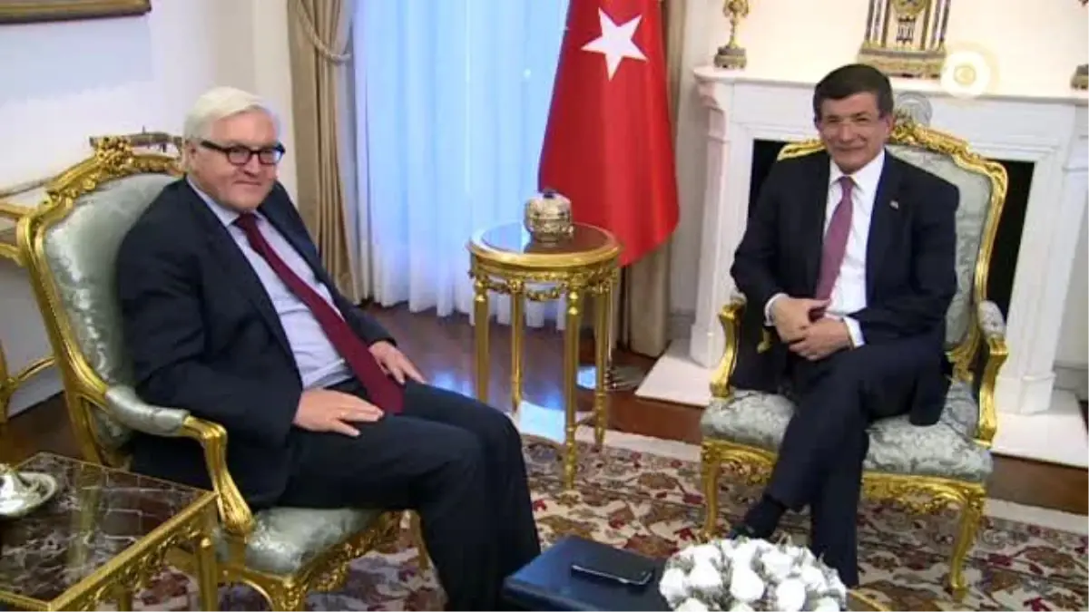 Davutoğlu, Almanya Dışişleri Bakanı Steinmeier\'ı Kabul Etti