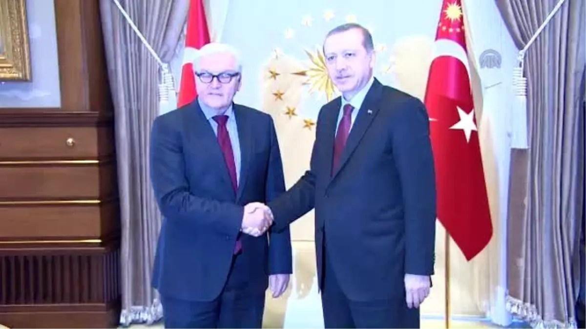 Erdoğan, Almanya Dışişleri Bakanı Steinmeier\'i Kabul Etti