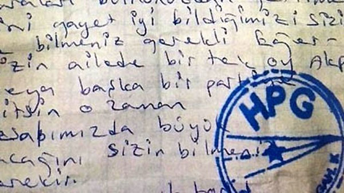 PKK'dan Tehdit: Oyunuz AKP veya Başka Partiye Giderse Hesabımız Büyük Olacak