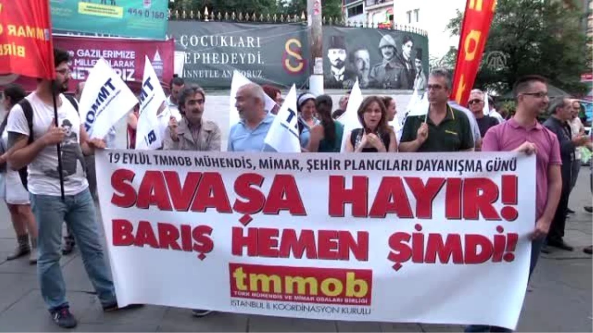 TMMOB Üyesi Grup, Artan Terör Olaylarını Protesto Etti