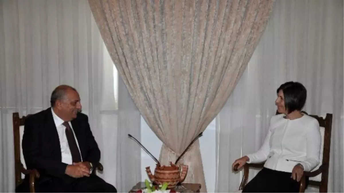 KKTC Meclis Başkanı Siber, Tbaşbakan Yardımcısı Türkeş\'i Kabul Etti